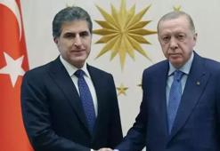 Erdoğan IKBY Başbakanı Nerçirvan Barzani'yi kabul etti