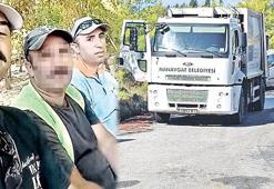 Çöp kamyonunda kanlı mesai