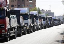 Tarihi an: İlk yardım tırları Gazze'de