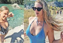 Serel Yereli, özgürce tatil yaptı! Formuyla dikkat çekti