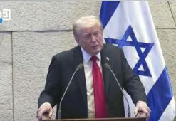 ABD Başkanı Trump'a İsrail Meclisi'nde protesto şoku!