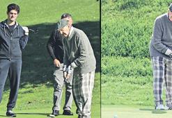 Büyükbabadan golf dersi!