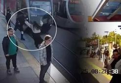 Bir anlık dikkatsizlik ölümle sonuçlanacaktı! Güvenlik görevlileri mucize kurtarışa imza attı