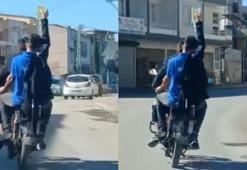 Yer: Adana! Serumlu koluyla motosiklete bindi