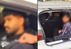 Düğün aracından 5 kaçak göçmen çıktı
