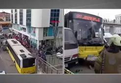 İstanbul Çekmeköy'de İETT otobüsü durağa daldı! 1 ölü 4 yaralı