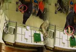 Samsun'da kuyumcudan 50 gram altın çalan hırsız kamerada