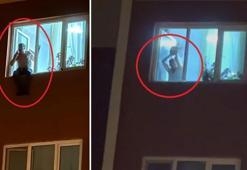 Dehşet anları kamerada! Kayınpederini bıçakladı, 4 saatte ikna edildi