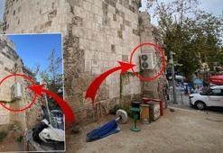 Tarihi Balıkpazarı Burcu’na klima montajı tepki çekti: CİMER şikayetiyle gün yüzüne çıktı