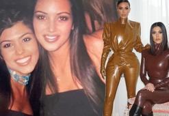 Kourtney Kardashian kız kardeşi Kim Kardashian'ın 45. yaşını nostaljik fotoğraflarla kutladı!