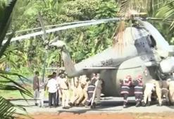 Hindistan Cumhurbaşkanı'nı taşıyan helikopterin iniş yaptığı pist çöktü