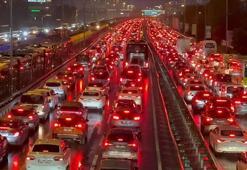 İstanbul'da trafik yoğunluğu