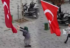 Bu bayrak yere düşmez! Herkesi duygulandıran sosyal deney...