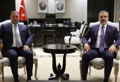 Dışişleri Bakanı Fidan, Irak Egemenlik Partisi lideri Hançer'i kabul etti