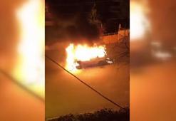 Korkunç olay! Seyir halindeki otomobil alev aldı