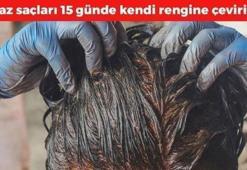 Beyaz saçları 15 günde kendi rengine çeviriyor! Saç boyasına son, beyaz saçlardan kurtulmak çok kolay