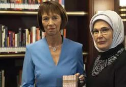 Emine Erdoğan, Charlotte Merz ile Millet Kütüphanesi'ni ziyaret etti