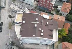 Gebze’de büyük panik! Kolonları çatlayan bina tahliye edildi