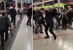 Bursa metrosunda kavga! Güvenlik görevlisi ile yolcu birbirine girdi
