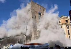 Roma'da tarihi kule çöktü! Enkazdan sağ kurtarıldı, kalbine yenik düştü