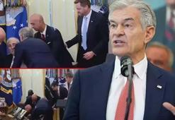 Trump'ın basın toplantısında korku dolu anlar! Fenalık geçiren kişiye Dr. Öz müdahale etti