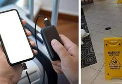 Havalimanında şarj bataryası bomba gibi patladı! Yolcular tahliye edildi