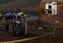 Kahramanmaraş'ta feci kaza! İşçi servisi devrildi: 2 ölü, 7 yaralı