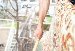 Halı silkeleyen komşuya hapis!