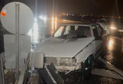 Hurdaya dönen otomobilden yara almadan çıktı! 'Emniyet kemeri takmasam camdan çıkardım'