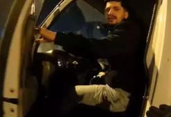 'Canım sıkkın' diyen kamyonet şoförü, motosikletliyi darbetti