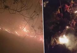 Hatay’da ormana düşen yıldırım yangına neden oldu!