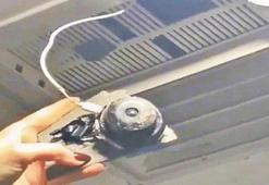 Tuvaletten kamera çıktı