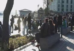 İstanbul'da güneş kendini gösterdi! Sıcak havayı görenler soluğu sahillerde aldı