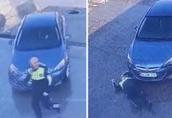 Samsun’da bir garip kaza: Yavaş yavaş geldi, yürüyen trafik polisine çarptı