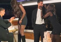 Milli futbolcu Bertuğ Yıldırım, Portekizli model sevgilisine Azer Bülbül şarkısıyla evlilik teklifi