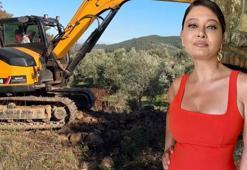 Nurgül Yeşilçay köy hayatına geçiş yaptı! Kepçe kullandı, zeytin topladı