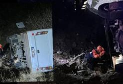 İşçileri taşıyan midibüs uçuruma yuvarlandı: 15 yaralı