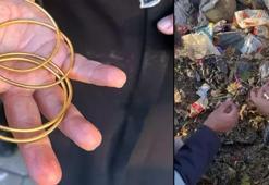 10 yıllık birikim olan altınlarını yolda düşürdü! 40 tonluk çöplükte aranarak bulundu