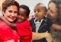 Afrika'dan evlatlık edinmişti! Esra Akkaya'nın oğlu büyüdü