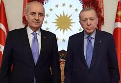 Cumhurbaşkanı Erdoğan, TBMM Başkanı Kurtulmuş'u kabul etti