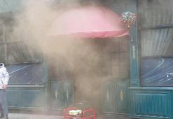 Otelin restoranında yangın paniği