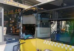 Üsküdar'da İETT otobüsü börekçiye daldı! 4 yaralı