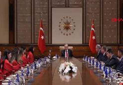 Cumhurbaşkanı Erdoğan, sporcuları kabul etti