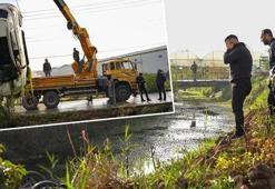 Kanala düşen cipte eşini kaybetti, cenaze çıkarılırken gözyaşlarını tutamadı