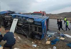 Sivas'ta cezaevi nakil aracı devrildi! 2'si ağır 9 yaralı