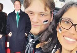 Tribünde sürpriz kare! Kaya Çilingiroğlu sevgilisi Aslım Kan’ı oğluyla tanıştırdı