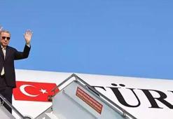 Cumhurbaşkanı Erdoğan Türkmenistan'da resmi törenle karşılandı