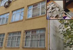 4 katlı binada panik dolu anlar! Zeminde çökme meydana geldi