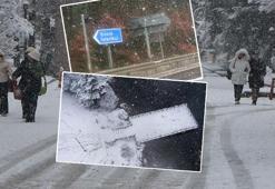 İstanbul’un yanı başına kış geldi! Mevsimin ilk karı düştü: Her yer beyaza büründü