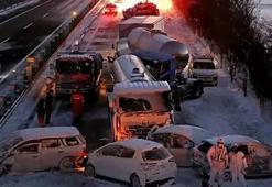 Japonya’da korkunç kaza! 50 araç birbirine girdi: 2 ölü, 26 yaralı